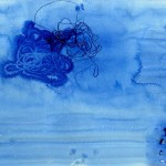 watercolour, thread